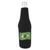 World Countries Flag Neoprene Zipper Beer Botttle Coolie (Brazil)