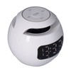 Multifunctional Bluetooth 5.0 Alarm Clock Speaker Rechargeable Ball Shape Portable