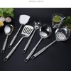 Abcsea 6 Piece Kitchen Utensils Set, Cooking Spoon, Stainless Steel