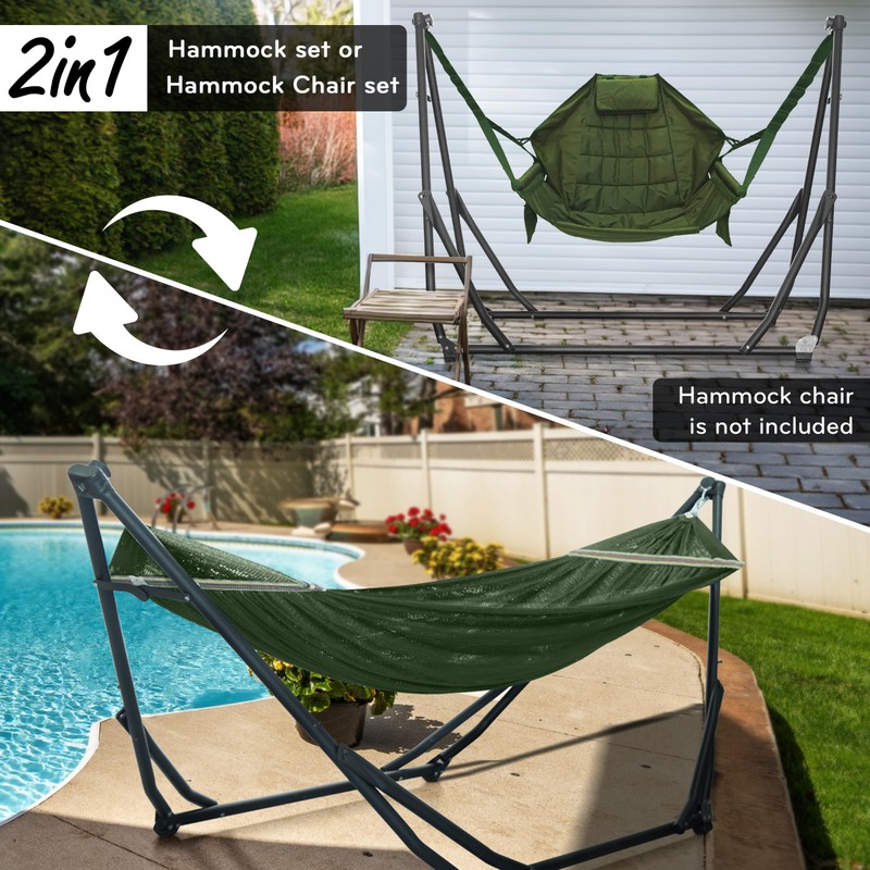 Tranquillo UniGen Hammock/Hammock with Stand for Outside, Double Hammock for