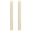 sourcing map 2pcs Metal Straight Ruler 30cm Metric SAE Aluminum