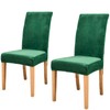 Jusmate Velvet Chair Covers for Dining Room, Soft Velvet Plush