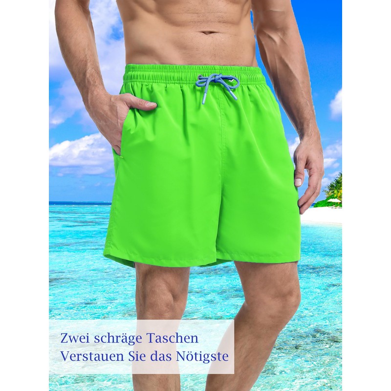SERENYOU Swimming Trunks Men's Board Shorts Quick-Drying Pattern Changing Swimming