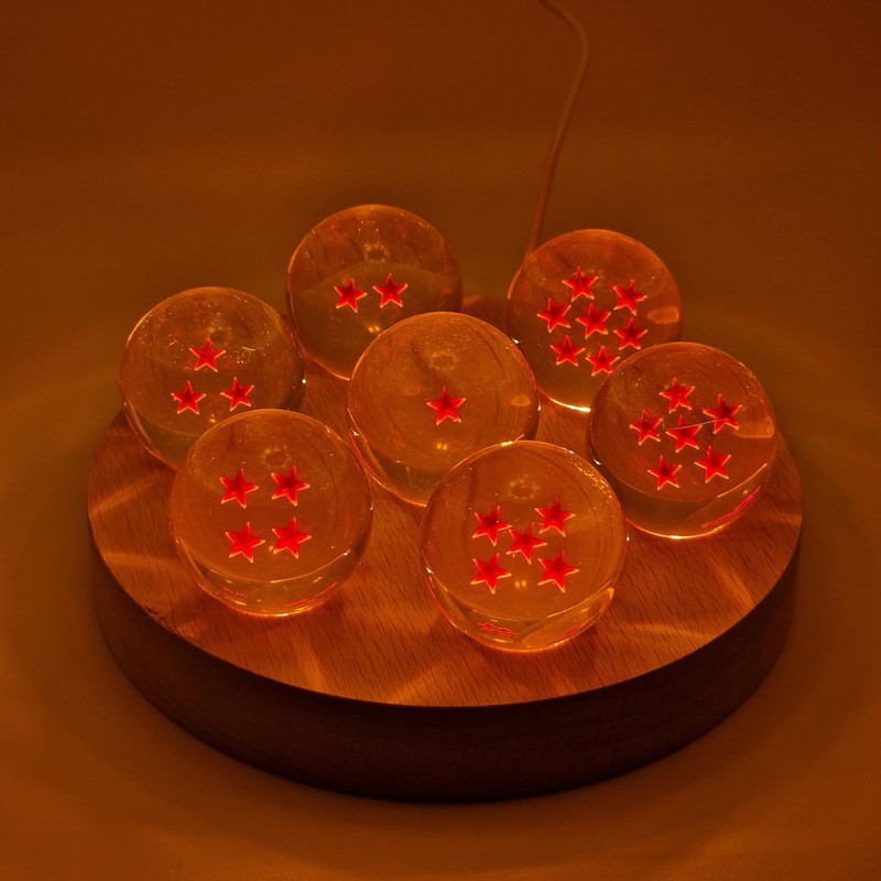 Creative Visualization lamp Dragon Ball Lamp 7 Crystal Dragon Balls