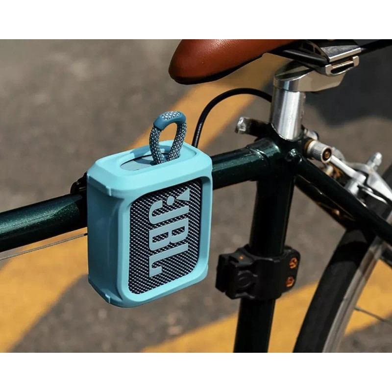Estuchelandia Soporte Funda Protectora Silicona Bocina Jbl Go 3 Bicicleta