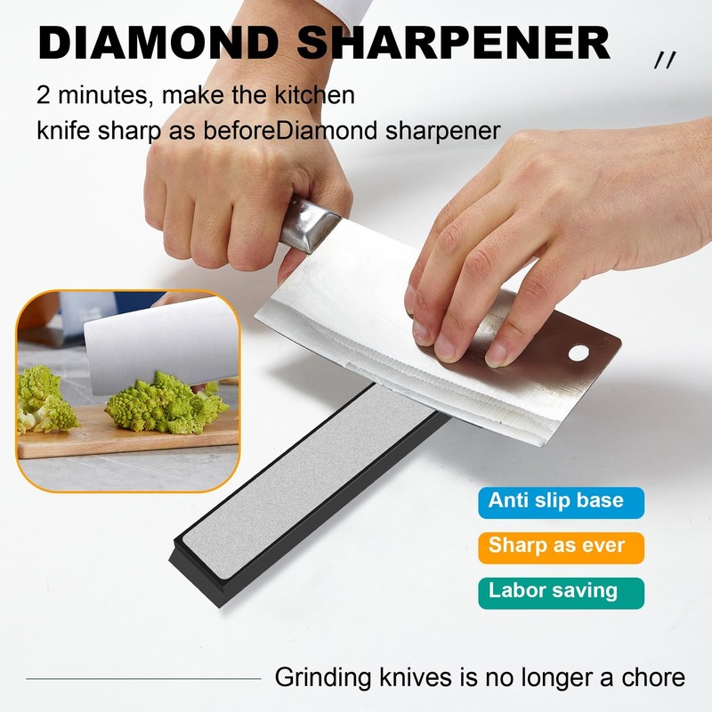 LinaLife 6Pcs Diamond Sharpening Stones for Knife Sharpener Fixed-angle kit