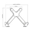 Brateck Steel Laptop Holder with Standard VESA Plate