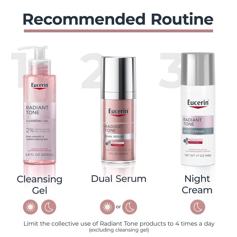 Eucerin Radiant Tone Night Cream, Dark Spot Corrector with Thiamidol,