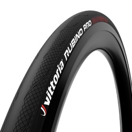 Vittoria Rubino Pro IV Graphene 2.0 - Performance Road Bike Tire - Tubeless Ready Bicycle Tires (700x25c, Full Black)