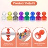 PATIKIL 32pcs Magnets Push Pins, 0.7x0.5 Strong Fridge Magnets Magnetic