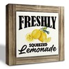 Lemon Wood Plaque Sign - Freshly Squeezed Lemonade, Summer Sign,