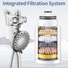 SINGSUO Filtered Rain Shower Head with Handheld Spray Combo, High
