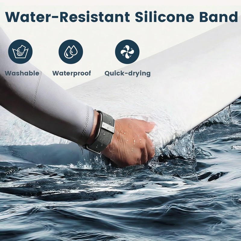 BlackPro Silicone Band for Hume Band Replacement Strap, Soft Waterproof