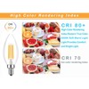 Lamsky E14 LED Bulb Dimmable,110V 400LM 40W Equivalent Warm White