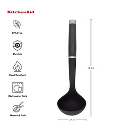 KitchenAid KO006OHOBA Gourmet Nylon Ladle,Black