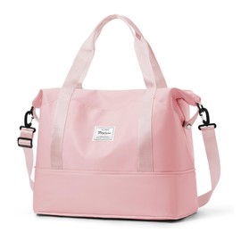 for Ryanair Airlines Underseat Cabin Bag 40X20X25 Weekend Overnight Carry on Holdall for Women Travel Duffel Sport Gym Tote Mum Hospital Bags with Wet Pocket,L3-Pink