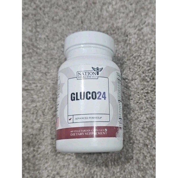 Nation Health MD GLUCO24 Advanced Glucose Support for Optimal Sugar