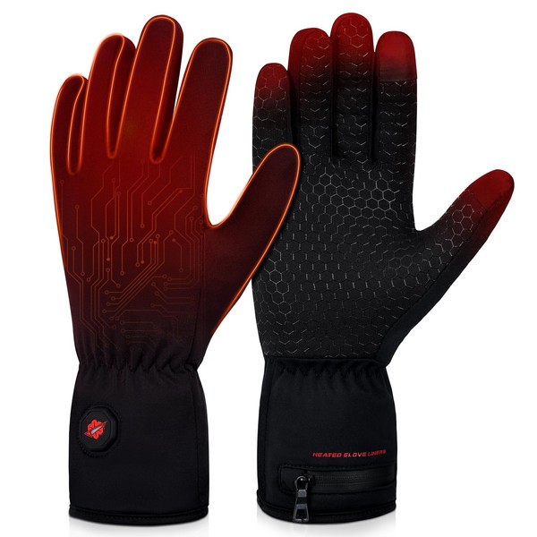 Dr.Warm Heated Glove Liners for Men Women, Thin Heated Work