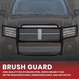 Kojem Brush Guard Compatible with 2004 2005 2006 Dodge Durango 4DR Grille Guard Front Bumper Grill Protection