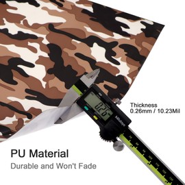 Ruiyiqi HTV Heat Transfer Vinyl Iron on HTV 12x10 Inch Printed Heat Press Vinyl for T Shirt Clothes DIY Decorations Pattern (Camo Square Leopard) 9 Pack