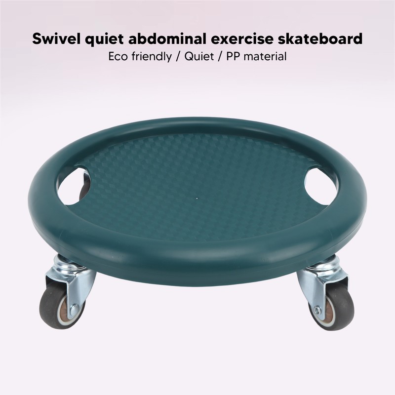 Abdominal Exercise Skateboard Wheel Board 4 Rollers 360 Degrees Swivel