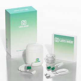 LensWear Contact Lens Applicator Tool - Wearing Aid for Easy Apply/Remove - USB Charger, Lense Inserter, Tweezer - Travel Kit