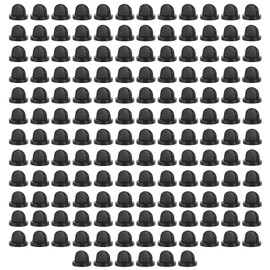 Tinoaly 150pcs Rubber Pin Backs, Butterfly Clutch Replacement Backing Keepers for Lapel Pins Badges Ties Hats & Uniforms Secure Non-Slip Fit Comfortable & Scratch-Free (Black)