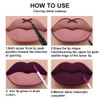 evpct 3Pcs Dark Red Purple Plum Matte Liquid Lipstick and