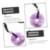 Healeved 2pcs Delicate Crystal Pendant Necklace for Men Women Safe