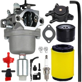 D105 Carburetor Compatible with John Deere D110 D100 LA125 LA115 E110 Lawn Tractor - Carburetor for 17.5hp, 19.5hp, 21hp Briggs & Stratton Engine Lawn Tractors