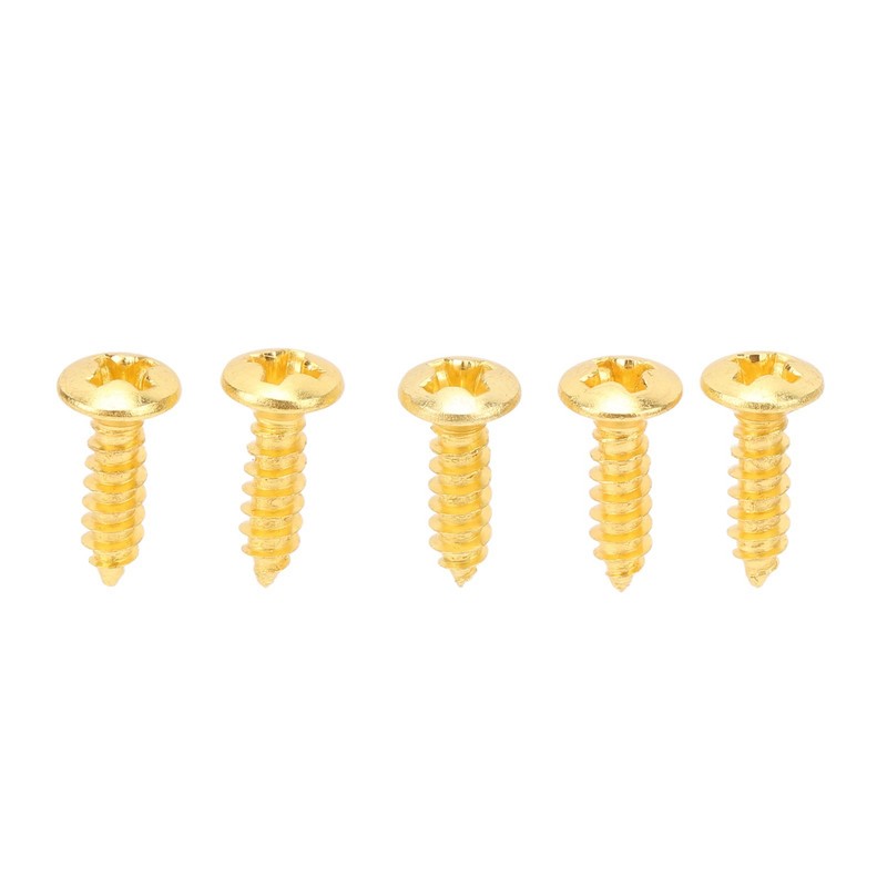 100PCS Guitar Pickguard Screws Metal Guard Plate Mounting Screw Electric