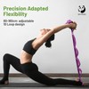 Slim Panda Stretching Strap with 10 Loops for Stretching, Pilates,