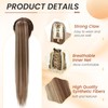 26" Long Claw Ponytail Hair Extension Clip in on Ponytail