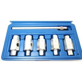 US PRO 6pc Double Ended Drain Sump Plug Key Set Hex Square Drive 3231