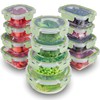 FineDine 24 Piece Glass Storage Containers with Lids - Leak
