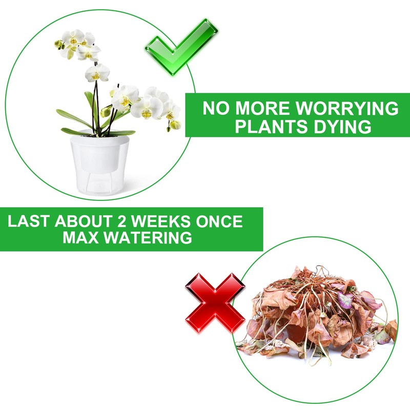 MNKNENG 12 Pack Self Watering Pots for Indoor Plants 4.3