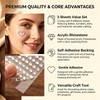 ECHO‑OVE 5 Sheets Hair Body Face Gems Rhinestone Stickers