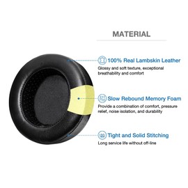 Voarmaks Sheepskin Premium Ear Pads Foam Cushion Compatible with Hifiman SUNDARA HE400 HE400SE 400I 400S HE560 560I HE500 300 350 HE3 5 6 HE-4XX Headphone (Ear Pads+ Mounting Ring)