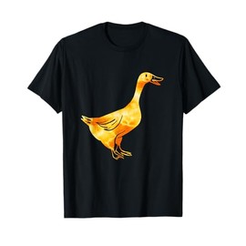 Tie-Dye Goose / Golden Orange Retro & Vintage Goose Design T-Shirt