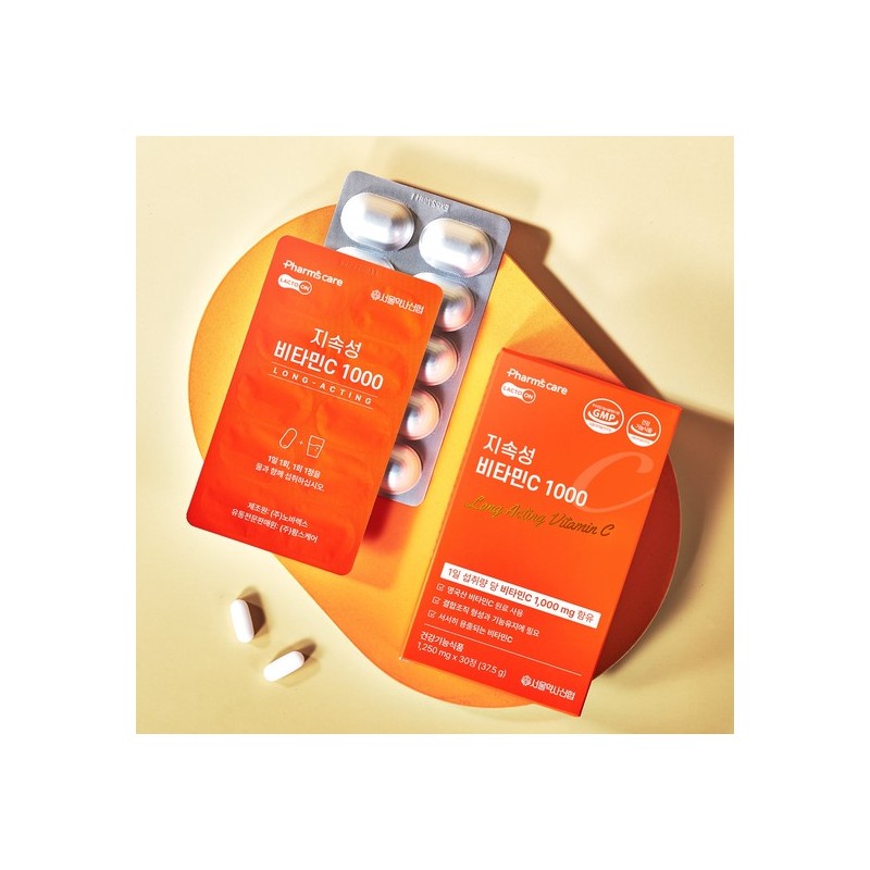 [Lacto-on] Long-acting Vitamin C 1,000mg 30 Tablets 2 Boxes /