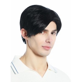 WIG ME UP - M230-1 Men's Wig Short Straight Parting Black Jet Black