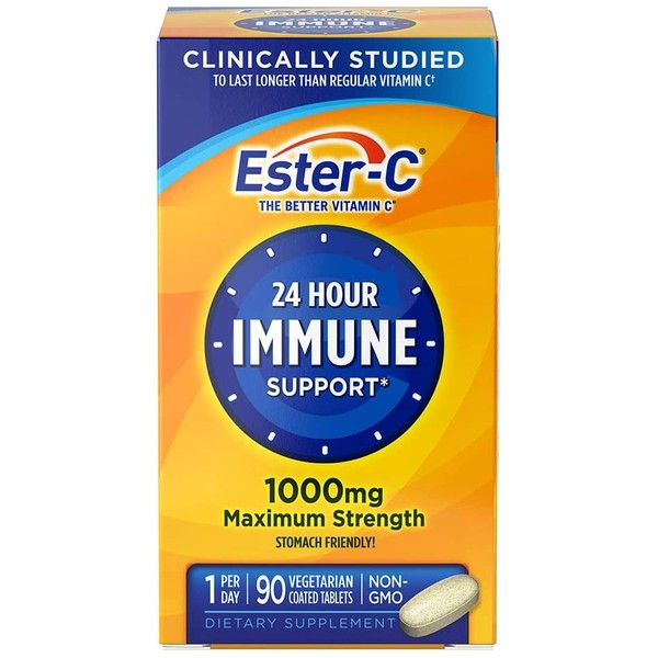Ester-C Vitamin C, 1,000 mg, 90 Coated Tablets