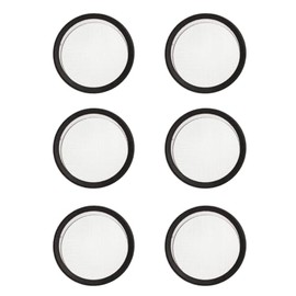 1" Aluminum Vent Tab Style Open Screen Black Pack of 6
