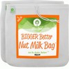 Pro Quality Nut Milk Bag 2 Pack - 12"X12" XL