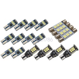 Soillar White light Interior LED Light Bulb Package Kit Fits For Toyota Tundra 07-21