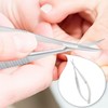 1 Piece Cuticle Scissors And 1 Piece Repairer, Stainless Steel