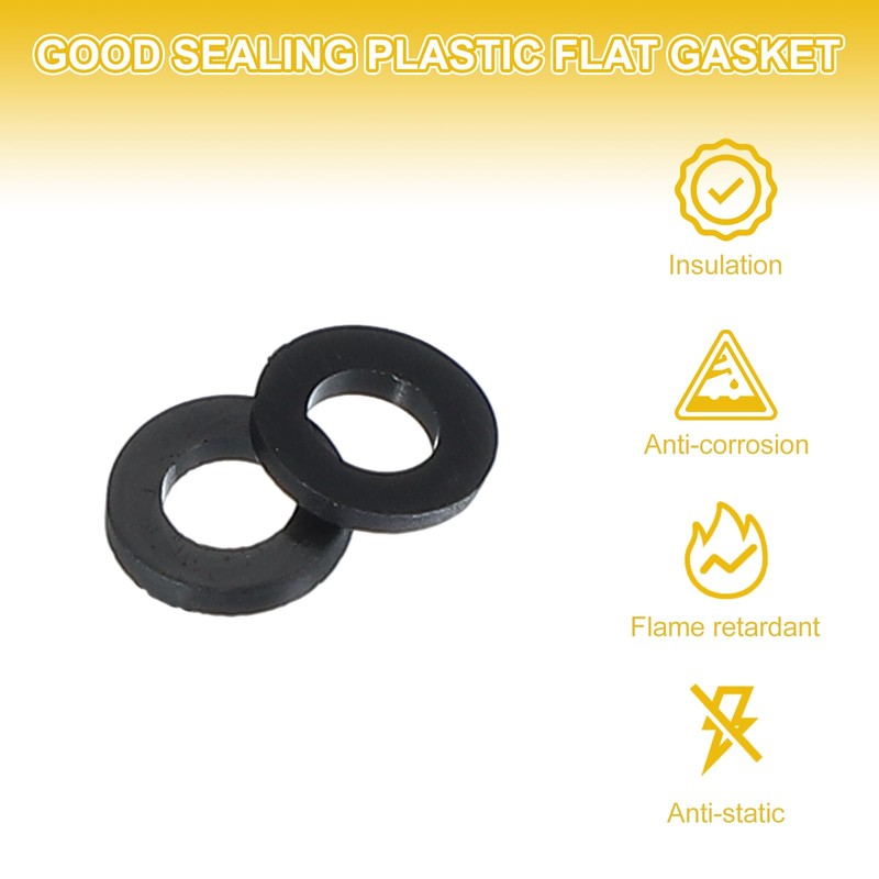 PATIKIL M3 Nylon Flat Washers, 120 Pcs 3mm ID 6mm