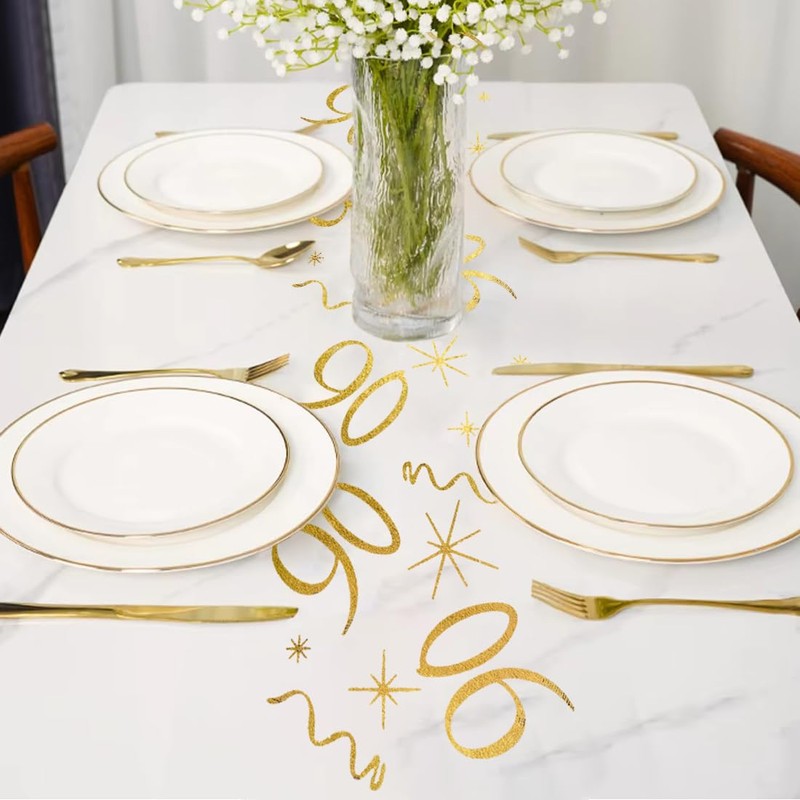 Gold Table Decoration, Birthday Decoration, Table Runner, Table Runner for
