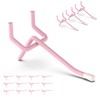 HUHOLE Pegboard Hooks 2 Inch 50PC, Pink Peg Board Hooks,