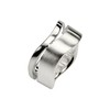 SILBERMOOS Women's Ring Wave Matte Shiny 925 Sterling Silver, Sterling